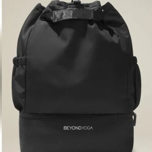 Beyond yoga black backpack or over the shoulder bag Nwt